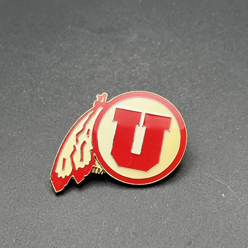 NCAA University Of‎ Utah Utes Logo Football Hat Lapel Pin
